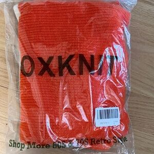 Oxknit Orange Knit Skirt